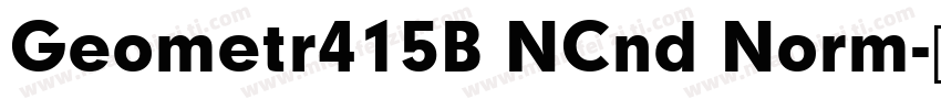 Geometr415B NCnd Norm字体转换
